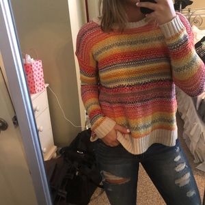 multi-color sweater
